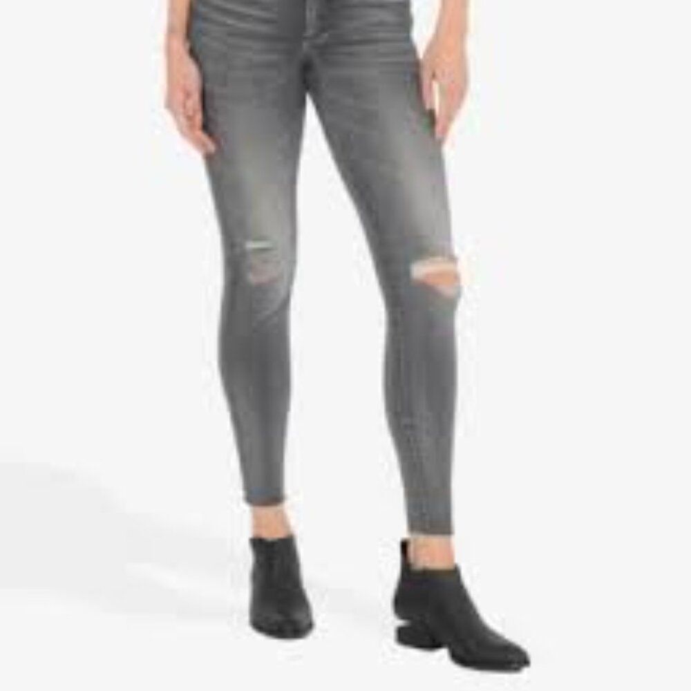 NWT Kut from the Kloth Distressed High Rise Connie Fab Ab Ankle Skinny Raw Hem 2